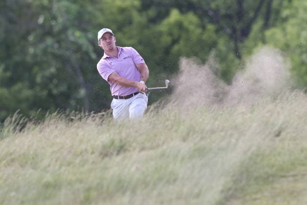 June 13, 2026: Bud Cauley hits from the deep rough on the 18th hole during third round of the RBC Canadian Open held at TPC Toronto at Osprey Valley in Caledon Ontario, Canada. CSM Caledon Canada - ZUMAc04_ 20260613_zma_c04_131 Copyright: xDanielxLeax