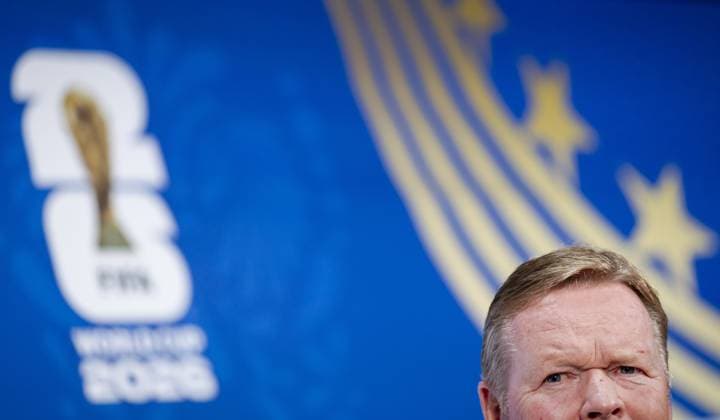 ARLINGTON - National coach Ronald Koeman during a press conference, PK, Pressekonferenz of the Dutch national team, Nationalteam on June 13, 2026, at Dallas Stadium, Arlington, Texas. For the Dutch national team, the World Cup begins with a match against Japan. KOEN VAN WEEL ANP xVIxANPxSportx xxANPxIVx 560943807 originalFilename: 560943807.jpg