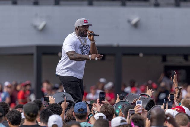 June 13, 2026, Washington, D.C, U.S: Rapper 50 Cent performed at the halftime of the United Bowl UFL Championship game at Audi Field, Washington, D.C. UFL 2026 - United Bowl -Kings 27:20 Defenders  - ZUMAs304 20260613_zaf_s304_018 Copyright: xScottxStuartx