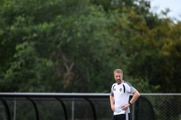 260614 Head coach Graham Potter of the Swedish national football team at a training session during day 3 of the FIFA World Cup, WM, Weltmeisterschaft, Fussball 2026 on June 14, 2026 in Monterrey. Photo: Petter Arvidson BILDBYRAN kod PA PA1232 fotboll football soccer fotball vm fotbolls-vm fotball-vm fotbolls-vm 2026 fifa world cup 2026 träning practice training sverige sweden sverige a day 3 bbeng