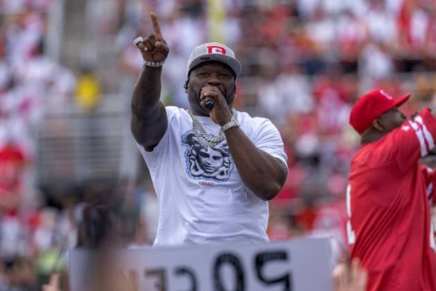 June 13, 2026, Washington, D.C, U.S: Rapper 50 Cent performed at the halftime of the United Bowl UFL Championship game at Audi Field, Washington, D.C. Washington U.S - ZUMAs304 20260613_zaf_s304_006 Copyright: xScottxStuartx