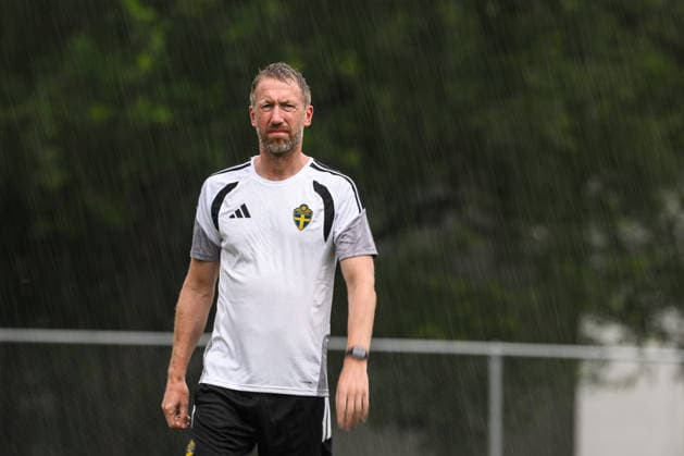 260614 Head coach Graham Potter of the Swedish national football team at a training session during day 3 of the FIFA World Cup, WM, Weltmeisterschaft, Fussball 2026 on June 14, 2026 in Monterrey. Photo: Petter Arvidson BILDBYRAN kod PA PA1232 fotboll football soccer fotball vm fotbolls-vm fotball-vm fotbolls-vm 2026 fifa world cup 2026 träning practice training sverige sweden sverige a day 3 bbeng