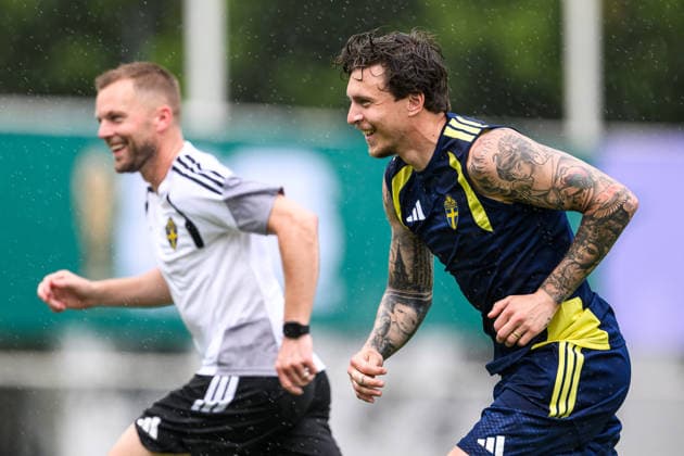 260614 Victor Nilsson Lindelöf of the Swedish national football team at a training session during day 3 of the FIFA World Cup, WM, Weltmeisterschaft, Fussball 2026 on June 14, 2026 in Monterrey. Photo: Petter Arvidson BILDBYRAN kod PA PA1232 fotboll football soccer fotball vm fotbolls-vm fotball-vm fotbolls-vm 2026 fifa world cup 2026 träning practice training sverige sweden sverige a day 3 bbeng