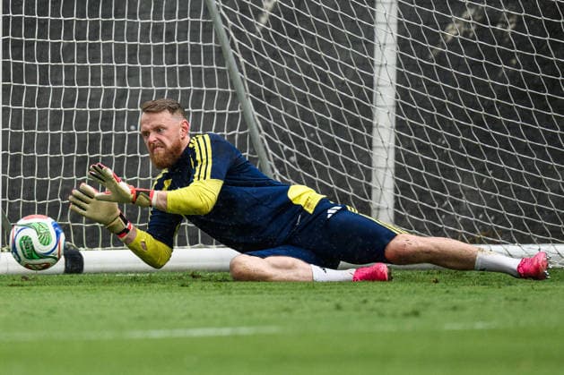 260614 of the Swedish national football team at a training session during day 3 of the FIFA World Cup, WM, Weltmeisterschaft, Fussball 2026 on June 14, 2026 in Monterrey. Photo: Joel Marklund BILDBYRAN kod JM PA1232 fotboll, football, soccer, fotball,vm, fotbolls-vm, fotball-vm,