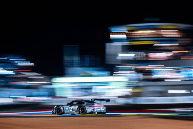 24 HEURES DU MANS 2026 - RACE - SUNDAY 91 COTTINGHAM James (gbr), BOGUSLAVSKIY Timur, GUVEN Ayhancan (tur), Manthey DK Engineering, Porsche 911 GT3 R LMGT3 91, LM GT3, action during the 24 Hours of Le Mans 2026, 3rd round of the 2026 FIA World Endurance Championship, on June 14, 2026 on the Circuit des 24 Heures du Mans in Le Mans, France -  Copyright: xAndreaxLorenzinax