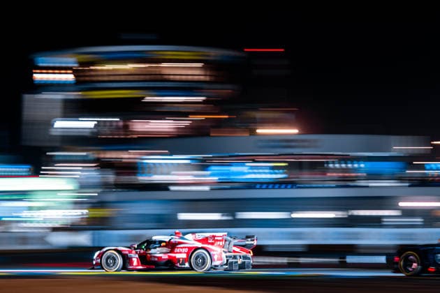24 HEURES DU MANS 2026 - RACE - SUNDAY 07 CONWAY Mike (gbr), KOBAYASHI Kamui (jpn), DE VRIES Nyck (nld), Toyota Racing, Toyota TR010 Hybrid 07, Hypercar, action during the 24 Hours of Le Mans 2026, 3rd round of the 2026 FIA World Endurance Championship, on June 14, 2026 on the Circuit des 24 Heures du Mans in Le Mans, France -  Copyright: xAndreaxLorenzinax