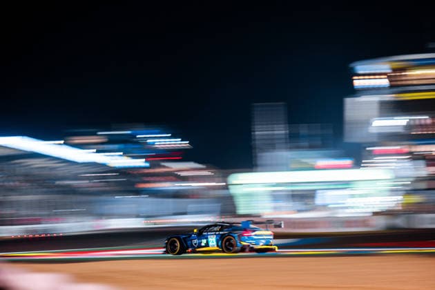 24 HEURES DU MANS 2026 - RACE - SUNDAY 23 NEWELL Gray (usa), BARRICHELLO Eduardo (bra), ADAM Jonny (gbr), Heart of Racing Team, Aston Martin Vantage AMR LMGT3 23, LM GT3, action during the 24 Hours of Le Mans 2026, 3rd round of the 2026 FIA World Endurance Championship, on June 14, 2026 on the Circuit des 24 Heures du Mans in Le Mans, France -  Copyright: xAndreaxLorenzinax