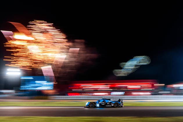 24 HEURES DU MANS 2026 - RACE - SUNDAY 25 JENSEN Michael (dnk), TRULLI Enzo (ita), HUGHES Jake (gbr), Algarve Pro Racing, Oreca 07 Gibson 25, LMP2 Pro-AM, action during the 24 Hours of Le Mans 2026, 3rd round of the 2026 FIA World Endurance Championship, on June 14, 2026 on the Circuit des 24 Heures du Mans in Le Mans, France -  Copyright: xAndreaxLorenzinax