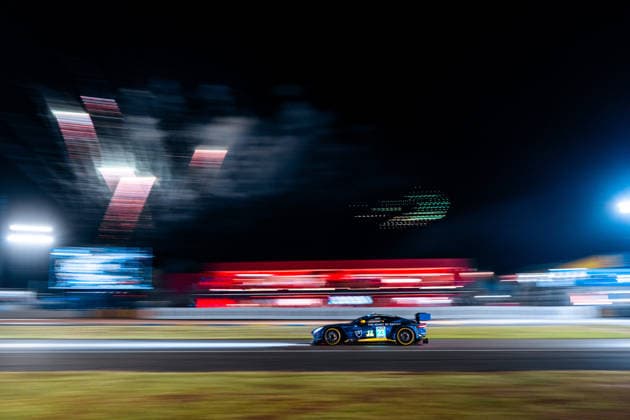24 HEURES DU MANS 2026 - RACE - SUNDAY 23 NEWELL Gray (usa), BARRICHELLO Eduardo (bra), ADAM Jonny (gbr), Heart of Racing Team, Aston Martin Vantage AMR LMGT3 23, LM GT3, action during the 24 Hours of Le Mans 2026, 3rd round of the 2026 FIA World Endurance Championship, on June 14, 2026 on the Circuit des 24 Heures du Mans in Le Mans, France -  Copyright: xAndreaxLorenzinax