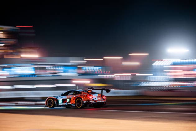 24 HEURES DU MANS 2026 - RACE - SUNDAY 69 MCINTOSH Anthony (usa), THOMPSON Parker (can), HARPER Daniel (gbr), Team WRT, BMW M4 LMGT3 Evo 69, LM GT3, action during the 24 Hours of Le Mans 2026, 3rd round of the 2026 FIA World Endurance Championship, on June 14, 2026 on the Circuit des 24 Heures du Mans in Le Mans, France -  Copyright: xAndreaxLorenzinax