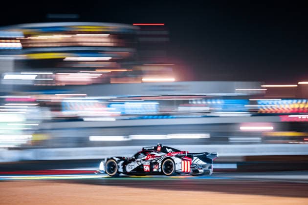 24 HEURES DU MANS 2026 - RACE - SUNDAY 94 DUVAL LoÃ¯c (fra), JAKOBSEN Malthe (dnk), POURCHAIRE ThÃ o (fra), Peugeot TotalEnergies, Peugeot 9X8 94, Hypercar, action during the 24 Hours of Le Mans 2026, 3rd round of the 2026 FIA World Endurance Championship, on June 14, 2026 on the Circuit des 24 Heures du Mans in Le Mans, France -  Copyright: xAndreaxLorenzinax