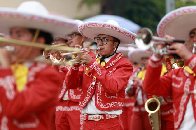 World Cup parade held in Mexico City MEXICO CITY, MEXICO - JUNE 13: Participants perform during a World Cup parade, in Mexico City, Mexico on June 13, 2026. Thousands of participants, including dancers, football-themed floats and giant inflatable figures, took part in the World Cup parade as part of the cultural activities organized by the Mexico City government during the World Cup. Daniel Cardenas Anadolu Mexico City Mexico. Editorial use only. Please get in touch for any other usage.  Copyright: x2026xAnadoluxDanielxCardenasx