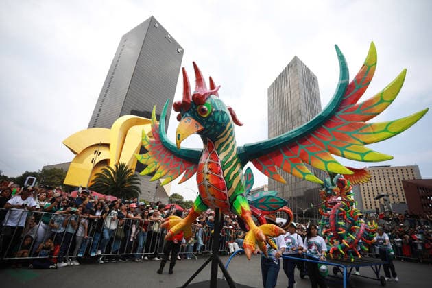 World Cup parade held in Mexico City MEXICO CITY, MEXICO - JUNE 13: Floats move along the route during a World Cup parade, in Mexico City, Mexico on June 13, 2026. Thousands of participants, including dancers, football-themed floats and giant inflatable figures, took part in the World Cup parade as part of the cultural activities organized by the Mexico City government during the World Cup. Daniel Cardenas Anadolu Mexico City Mexico. Editorial use only. Please get in touch for any other usage.  Copyright: x2026xAnadoluxDanielxCardenasx