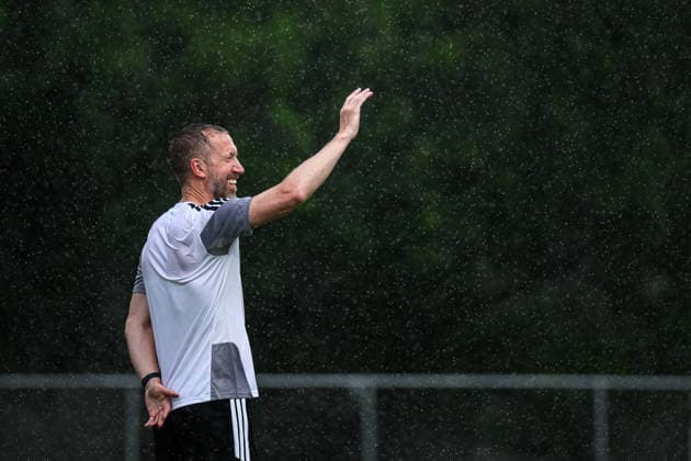 260614 Head coach Graham Potter of the Swedish national football team at a training session during day 3 of the FIFA World Cup, WM, Weltmeisterschaft, Fussball 2026 on June 14, 2026 in Monterrey. Photo: Joel Marklund BILDBYRAN kod JM PA1232 fotboll football soccer fotball vm fotbolls-vm fotball-vm fotbolls-vm 2026 fifa world cup 2026 träning practice training sverige sweden sverige a day 3 bbeng