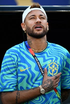 Fussball, Länderspiel, Herren, FIFA World Cup, WM, Weltmeisterschaft, Fussball 2026, Fussball-Weltmeisterschaft, USA, Gruppe C, MetLife Stadium New Jersey: Brasilien - Marokko; Neymar (BRA). Einzelbild, Portraits, Porträt.