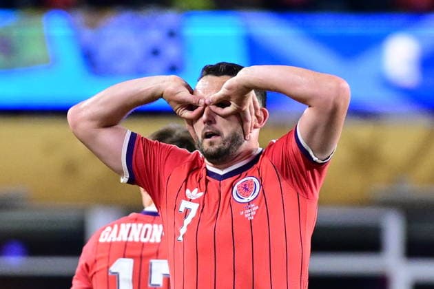 Haiti v Scotland - FIFA World Cup, WM, Weltmeisterschaft, Fussball 2026 - Group C FOXBOROUGH, UNITED STATES - JUNE 13: John McGinn (7) of Scotland celebrates after scoring a goal during the 2026 FIFA World Cup First Stage Group C match between Haiti and Scotland at Gillette Stadium (Boston Stadium) in Foxborough, Massachusetts, United States on June 13, 2026. Abdulhamid Hosbas Anadolu Massachusetts United States. Editorial use only. Please get in touch for any other usage.  Copyright: x2026xAnadoluxAbdulhamidxHosbasx