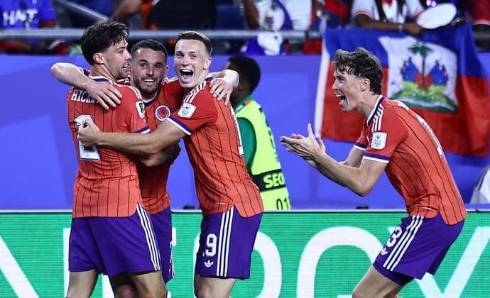 John McGinn of Scotland celebrates scoring a goal to make the score 0-1 Haiti v Scotland, 2026 FIFA World Cup, WM, Weltmeisterschaft, Fussball Group C, Football, Boston Stadium, Foxborough, Massachusetts, USA - 13 Jun 2026Foxborough Boston Stadium Massachusetts (MA) United States of America EDITORIAL USE ONLY No use with unauthorised audio, video, data, fixture lists, club league logos or live services. Online in-match use limited to 120 images, no video emulation. No use in betting, games or single club league player publications.  Copyright: xMichaelxZemanek Shutterstockx 16924167ax