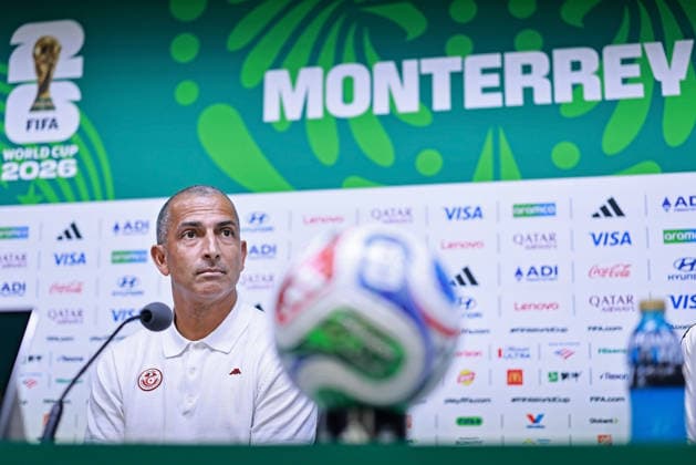 June 13, 2026, Monterrey, Mexico: Sabri Lamouchi, head coach of the Tunisia speaks during the press conference, PK, Pressekonferenz of Sweden one day ahead of the FIFA World Cup, WM, Weltmeisterschaft, Fussball 2026 Group F match between Sweden and Tunisia at Monterrey Stadium on June 13, 2026 in Monterrey, Mexico. Photo: DiaEsportivo Monterrey Mexico - ZUMAh208 20260613_zsp_h208_016 Copyright: xHeulerxAndreyx