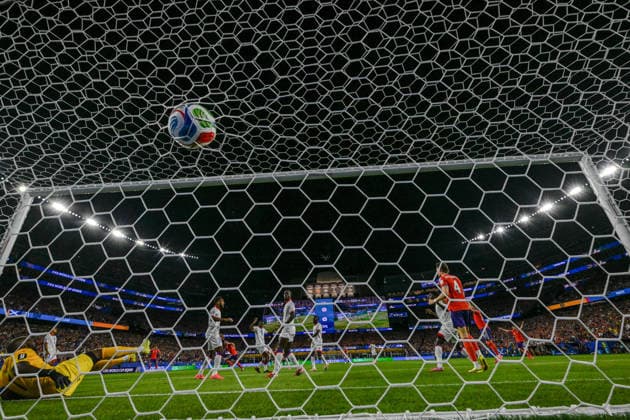 Haiti v Scotland - FIFA World Cup, WM, Weltmeisterschaft, Fussball 2026 - Group C FOXBOROUGH, UNITED STATES - JUNE 13: John McGinn (7) of Scotland scores a goal during the 2026 FIFA World Cup First Stage Group C match between Haiti and Scotland at Gillette Stadium (Boston Stadium) in Foxborough, Massachusetts, United States on June 13, 2026. Abdulhamid Hosbas Anadolu Massachusetts United States. Editorial use only. Please get in touch for any other usage.  Copyright: x2026xAnadoluxAbdulhamidxHosbasx