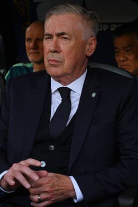 IPA85664191 - Carlo Ancelotti (head coach of Brazil) during the Brazil vs. Morocco match at the FIFA World Cup, WM, Weltmeisterschaft, Fussball in New York, USA, on June 13, 2026  Copyright: xPasqualexGolia IPAxSportx xx 85664191