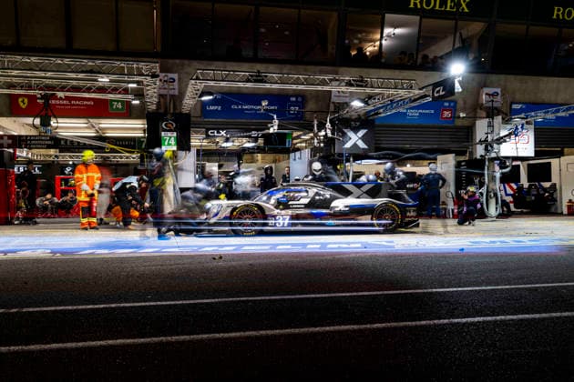24 HEURES DU MANS 2026 - RACE - SUNDAY 37 CLOSMENIL Adrien (fra), AGUILERA Ian (mex), JENSEN Theodor (dnk), CLX Motorsport, Oreca 07 Gibson 37, LMP2, pitstop, arrÃªt aux stands during the 24 Hours of Le Mans 2026, 3rd round of the 2026 FIA World Endurance Championship, on June 14, 2026 on the Circuit des 24 Heures du Mans in Le Mans, France - Le MansFrance  Copyright: xCharlyxLopezx