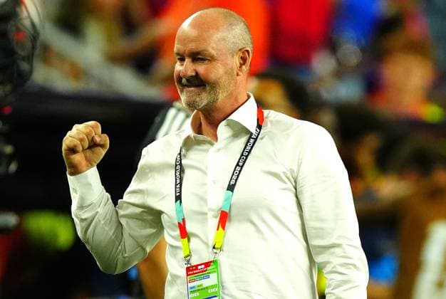 Scotland manager Steve Clarke celebrates on the final whistle Haiti v Scotland, 2026 FIFA World Cup, WM, Weltmeisterschaft, Fussball Group C, Football, Boston Stadium, Foxborough, Massachusetts, USA - 13 Jun 2026Foxborough Boston Stadium Massachusetts (MA) United States of America EDITORIAL USE ONLY No use with unauthorised audio, video, data, fixture lists, club league logos or live services. Online in-match use limited to 120 images, no video emulation. No use in betting, games or single club league player publications.  Copyright: xJavierxGarcia Shutterstockx 16924166cu