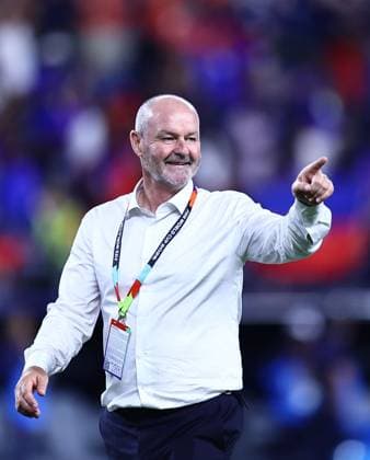 Scotland manager Steve Clarke celebrates at full time Haiti v Scotland, 2026 FIFA World Cup, WM, Weltmeisterschaft, Fussball Group C, Football, Boston Stadium, Foxborough, Massachusetts, USA - 13 Jun 2026Foxborough Boston Stadium Massachusetts (MA) United States of America EDITORIAL USE ONLY No use with unauthorised audio, video, data, fixture lists, club league logos or live services. Online in-match use limited to 120 images, no video emulation. No use in betting, games or single club league player publications.  Copyright: xMichaelxZemanek Shutterstockx 16924167bu