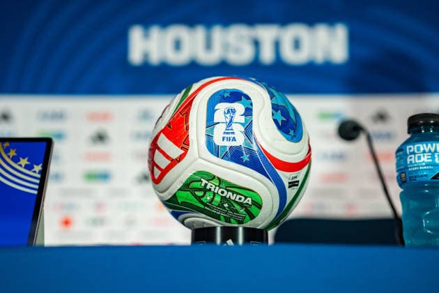 FIFA Fussball Weltmeisterschaft 2026, Pressekonferenz vor dem Spiel Deutschland vs. Curacao mit Trainer Julian Nagelsmann und Aleksandar Pavlovic am 13.06.2026 im NRG Stadium in Houston, Texas