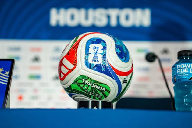 FIFA Fussball Weltmeisterschaft 2026, Pressekonferenz vor dem Spiel Deutschland vs. Curacao mit Trainer Julian Nagelsmann und Aleksandar Pavlovic am 13.06.2026 im NRG Stadium in Houston, Texas