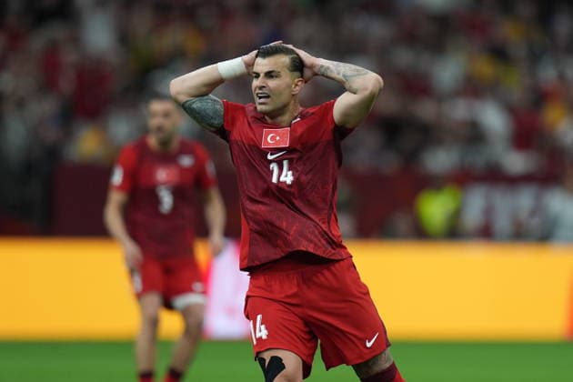 Australia v Turkiye - FIFA World Cup, WM, Weltmeisterschaft, Fussball 2026 - Group D VANCOUVER, CANADA - JUNE 13: Abdulkerim Bardakci (14) of Turkiye reacts during the 2026 FIFA World Cup First Stage Group D match between Australia and Turkiye at BC Place Stadium in Vancouver, Canada on June 13, 2026. Ercin Erturk Anadolu British Columbia Canada. Editorial use only. Please get in touch for any other usage.  Copyright: x2026xAnadoluxErcinxErturkx