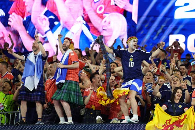 FIFA World Cup, WM, Weltmeisterschaft, Fussball 2026: Haiti v Scotland BOSTON, USA - 13th June 2026: Scotland fans celebrate after the FIFA World Cup 2026 Group C match between Haiti and Scotland at Boston Stadium Boston Boston Stadium Canada Copyright: xCraigxMercerx xPeakxActionxPhotosx
