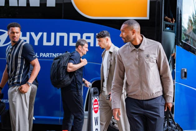 FIFA Fussball Weltmeisterschaft 2026, Ankunft der deutschen Nationalmannschaft DFB am Teamhotel (Inter Continental) am 13.06.2026 in Houston, Texas Jonathan Tah