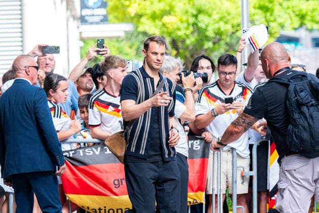 FIFA Fussball Weltmeisterschaft 2026, Ankunft der deutschen Nationalmannschaft DFB am Teamhotel (Inter Continental) am 13.06.2026 in Houston, Texas Manuel Neuer
