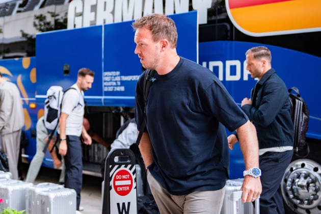 FIFA Fussball Weltmeisterschaft 2026, Ankunft der deutschen Nationalmannschaft DFB am Teamhotel (Inter Continental) am 13.06.2026 in Houston, Texas Julian Nagelsmann