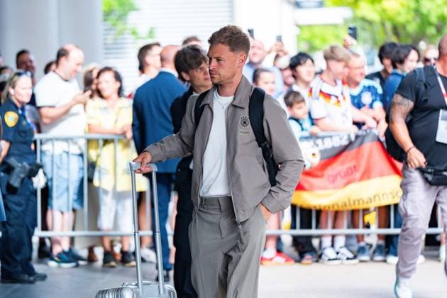 FIFA Fussball Weltmeisterschaft 2026, Ankunft der deutschen Nationalmannschaft DFB am Teamhotel (Inter Continental) am 13.06.2026 in Houston, Texas Joshua Kimmich