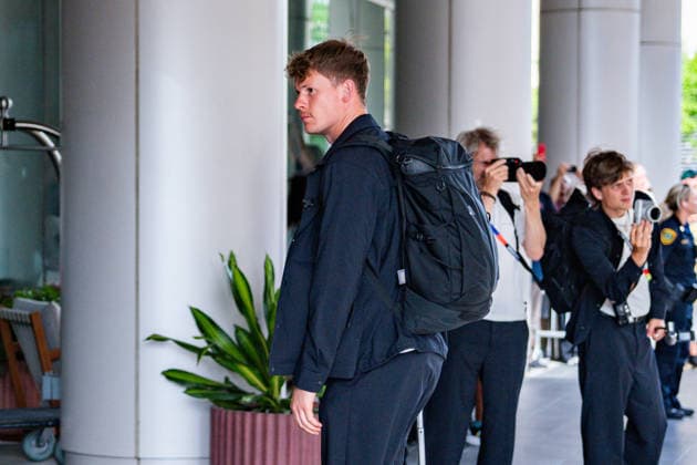FIFA Fussball Weltmeisterschaft 2026, Ankunft der deutschen Nationalmannschaft DFB am Teamhotel (Inter Continental) am 13.06.2026 in Houston, Texas Alexander Nübel