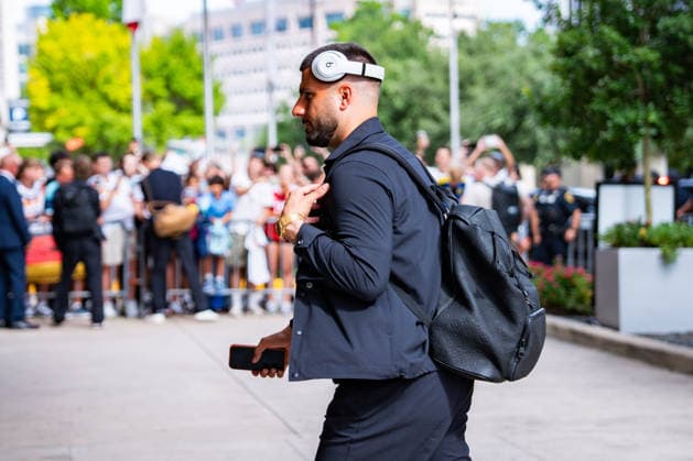 FIFA Fussball Weltmeisterschaft 2026, Ankunft der deutschen Nationalmannschaft DFB am Teamhotel (Inter Continental) am 13.06.2026 in Houston, Texas Deniz Undav