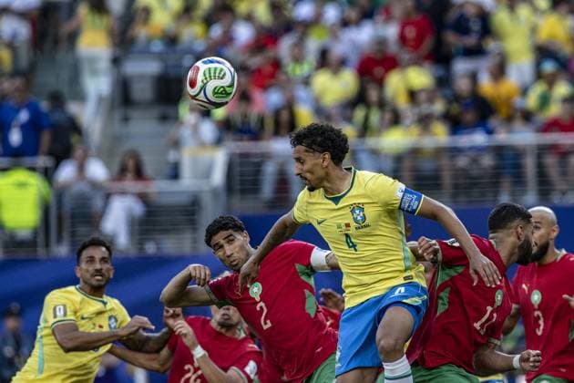 RECORD DATE NOT STATED match between Brazil and Morocco for the 2026 FIFA World Cup, WM, Weltmeisterschaft, Fussball New Jersey (NJ), June 13, 2026 - World Cup Brazil vs. Morocco - Match between Brazil and Morocco for the 2026 FIFA World Cup Group Stage, Round 1, at MetLife Stadium in New Jersey, USA, on the evening of Saturday, June 13, 2026.(Foto: Pedro Paulo Diaz Thenews2 imago images) SPO  Copyright: xPedroxPauloxDiazx