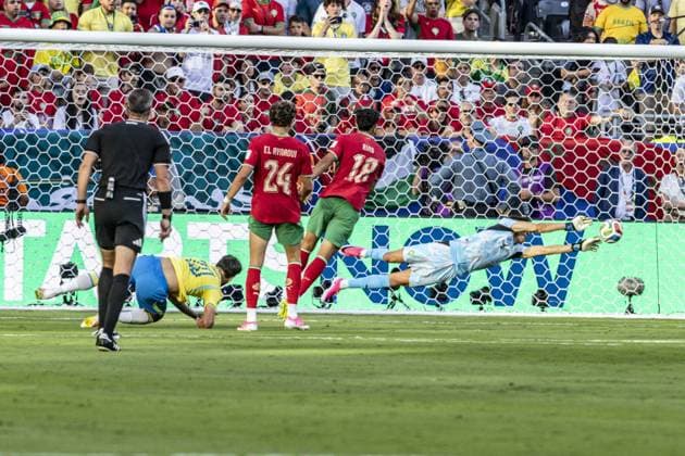 RECORD DATE NOT STATED match between Brazil and Morocco for the 2026 FIFA World Cup, WM, Weltmeisterschaft, Fussball New Jersey (NJ), June 13, 2026 - World Cup Brazil vs. Morocco - Match between Brazil and Morocco for the 2026 FIFA World Cup Group Stage, Round 1, at MetLife Stadium in New Jersey, USA, on the evening of Saturday, June 13, 2026.(Foto: Pedro Paulo Diaz Thenews2 imago images) SPO  Copyright: xPedroxPauloxDiazx