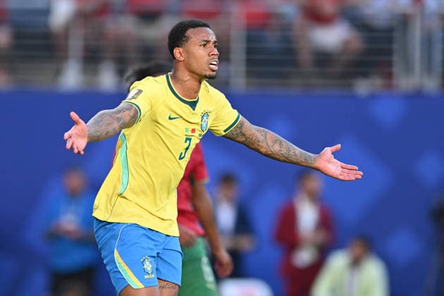 June 13, 2026, East Rutherford, New Jersey, USA: June 13, 2026, East Rutherford New Jersey USA: Brazil defender GABRIEL MAGALHAES (3) in action during the World Cup Group C round 1 match at New York New Jersey Stadium Brazil draws with Morocco 1 to 1 East Rutherford USA - ZUMAa301 20260613_aaf_a301_048 Copyright: xBrooksxVonxArxx