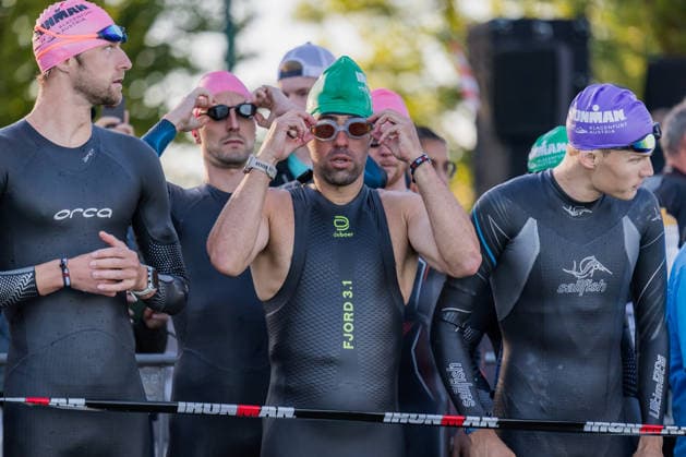 TRIATHLON - Ironman Austria 2026 KLAGENFURT,AUSTRIA,14.JUN.26 - TRIATHLON - Ironman Kaernten-Klagenfurt. Image shows an athlete at the start.  GEPAxpictures xMatthiasxTrinkl