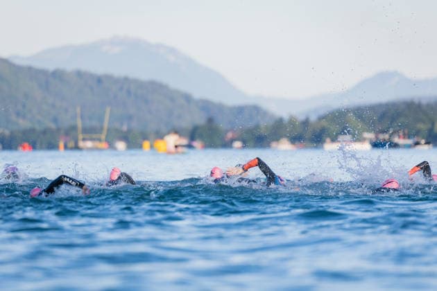 TRIATHLON - Ironman Austria 2026 KLAGENFURT,AUSTRIA,14.JUN.26 - TRIATHLON - Ironman Kaernten-Klagenfurt. Image shows the start.  GEPAxpictures xMatthiasxTrinkl