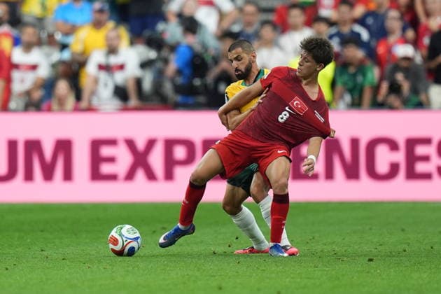 Australia v Turkiye - FIFA World Cup, WM, Weltmeisterschaft, Fussball 2026 - Group D VANCOUVER, CANADA - JUNE 13: Arda Guler (8) of Turkiye in action during the 2026 FIFA World Cup First Stage Group D match between Australia and Turkiye at BC Place Stadium in Vancouver, Canada on June 13, 2026. Ercin Erturk Anadolu British Columbia Canada. Editorial use only. Please get in touch for any other usage.  Copyright: x2026xAnadoluxErcinxErturkx