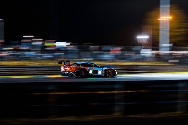 24 HEURES DU MANS 2026 - RACE - SATURDAY 69 MCINTOSH Anthony (usa), THOMPSON Parker (can), HARPER Daniel (gbr), Team WRT, BMW M4 LMGT3 Evo 69, LM GT3, action during the 24 Hours of Le Mans 2026, 3rd round of the 2026 FIA World Endurance Championship, on June 13, 2026 on the Circuit des 24 Heures du Mans in Le Mans, France -  Copyright: xAndreaxLorenzinax
