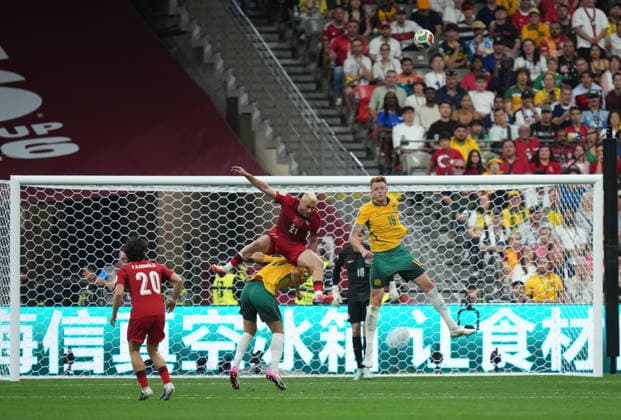 June 13, 2026, Vancouver, Bc, CANADA: Australia s Harry Souttar (19) and Turkey s Baris Alper Yilmaz (21) vie for the ball during the first half of a World Cup Group D soccer match, in Vancouver, on Saturday, June 13, 2026. Canada News - June 13, 2026  - ZUMAc35_ 20260613_zaf_c35_222 Copyright: xDarrylxDyckx