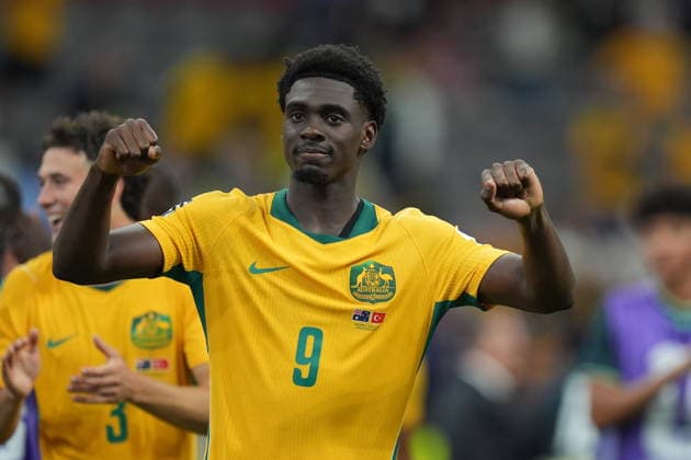 Australia v Turkiye - FIFA World Cup, WM, Weltmeisterschaft, Fussball 2026 - Group D VANCOUVER, CANADA - JUNE 13: Mohamed Toure (3) of Australia celebrates after winning the 2026 FIFA World Cup First Stage Group D match between Australia and Turkiye at BC Place Stadium in Vancouver, Canada on June 13, 2026. Ercin Erturk Anadolu British Columbia Canada. Editorial use only. Please get in touch for any other usage.  Copyright: x2026xAnadoluxErcinxErturkx