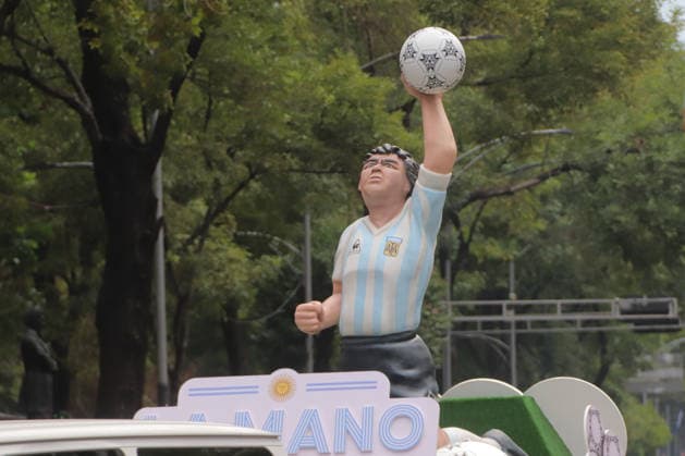 A Diego Armando Maradona float during The Ball Returns HomeÃ¢â‚¬Â parade as part of 2026 FIFA World Cup, WM, Weltmeisterschaft, Fussball on Paseo de la Reforma Avenue. on June 13, 2026 in Mexico City, Mexico. Mexico City 2026 FIFA World Cup Parade  - ZUMAe321 0859071220st Copyright: xCarlosxSantiagox