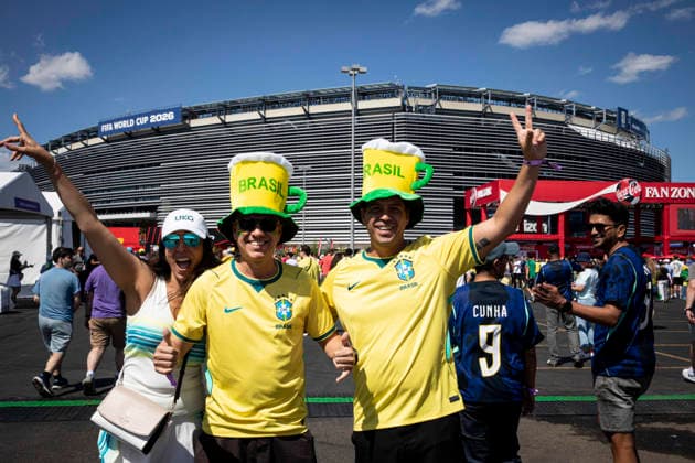 RECORD DATE NOT STATED 13th June 2026; MetLife Stadium, East Rutherford, New Jersey, United States of America, FIFA World Cup, WM, Weltmeisterschaft, Fussball Football, Brazil versus Morocco; Brazil fans before the match ELYXANDROxCEGARRA