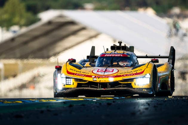 24 HEURES DU MANS 2026 - RACE - SUNDAY 83 YE Yifei (chn), KUBICA Robert (pol), HANSON Phil (gbr), AF Corse, Ferrari 499P 83, Hypercar, action during the 24 Hours of Le Mans 2026, 3rd round of the 2026 FIA World Endurance Championship, on June 14, 2026 on the Circuit des 24 Heures du Mans in Le Mans, France - Le MansFrance  Copyright: xCharlyxLopezx
