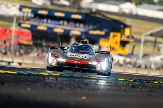 24 HEURES DU MANS 2026 - RACE - SUNDAY 12 DELETRAZ Louis (swi), STEVENS Will (gbr), NATO Norman (fra), Cadillac Hertz Team Jota, Cadillac V-Series.R 12, Hypercar, action during the 24 Hours of Le Mans 2026, 3rd round of the 2026 FIA World Endurance Championship, on June 14, 2026 on the Circuit des 24 Heures du Mans in Le Mans, France - Le MansFrance  Copyright: xCharlyxLopezx
